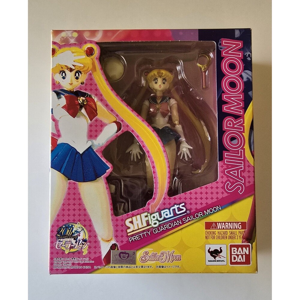 Bandai SH Figuarts Sailor Moon Open Box/Complete w/bonus faces 20th Anniversary